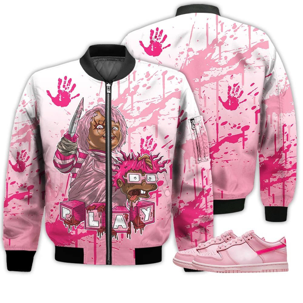 Chucky Chuckie Kills Halloween Men's Bomber Jacket