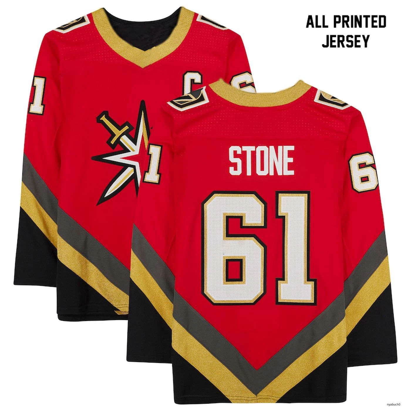 Personalized Vegas Golden Knights 2020-21 Reverse Retro Hockey Jersey Unisex