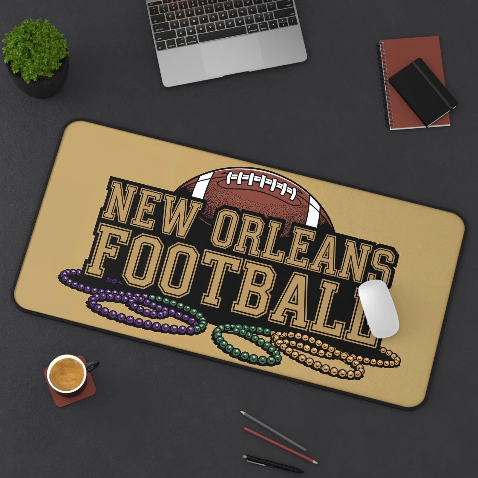 New Orleans Football High Def Print Non Slip Desk Mat Office Home football
