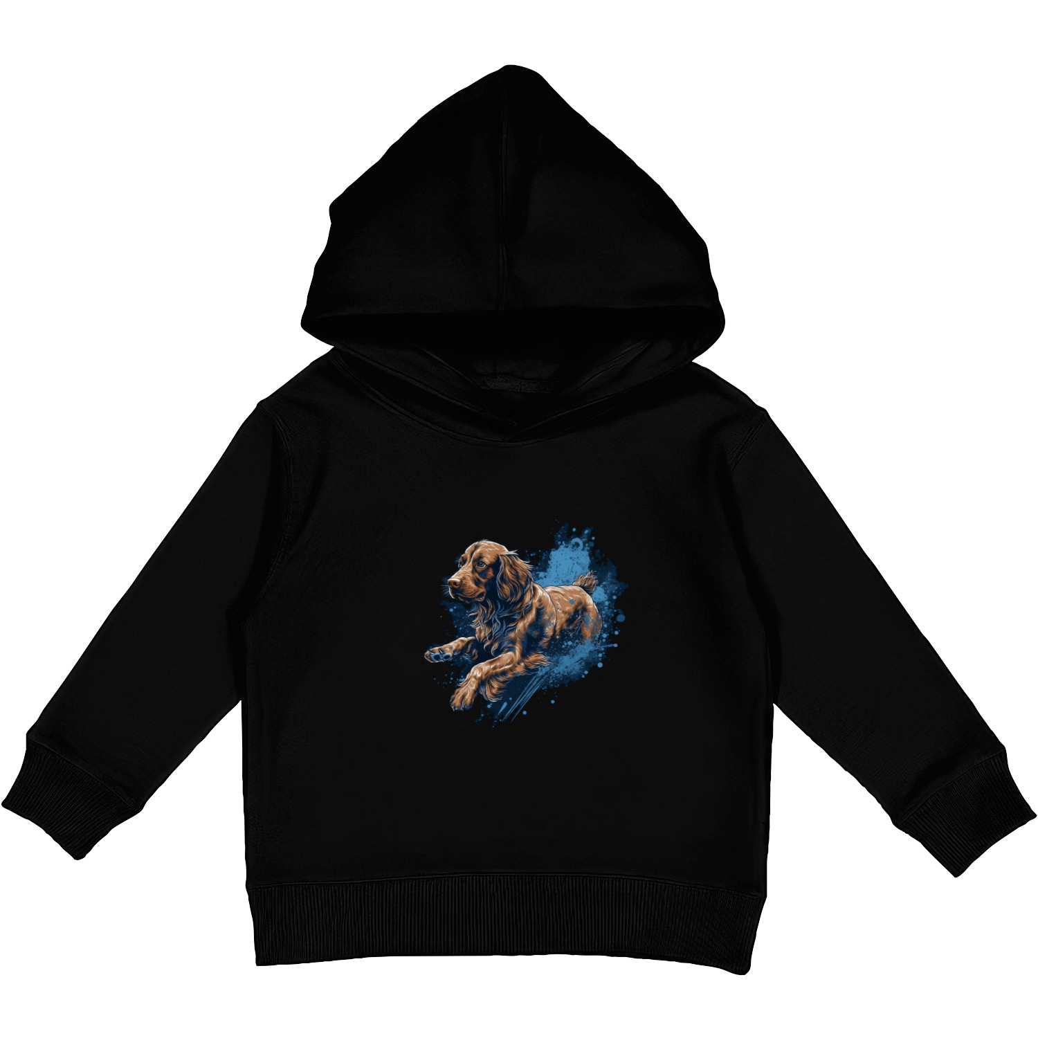 Irish-setter Dock-Diving into Water Kids Pullover Hoodies