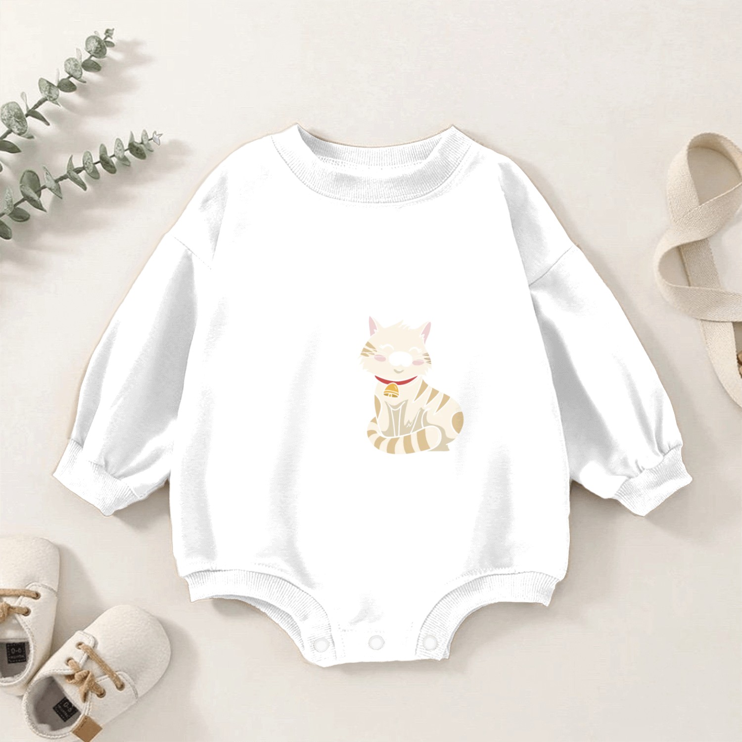 Best Cat Mom Ever Baby Romper Sweatshirts