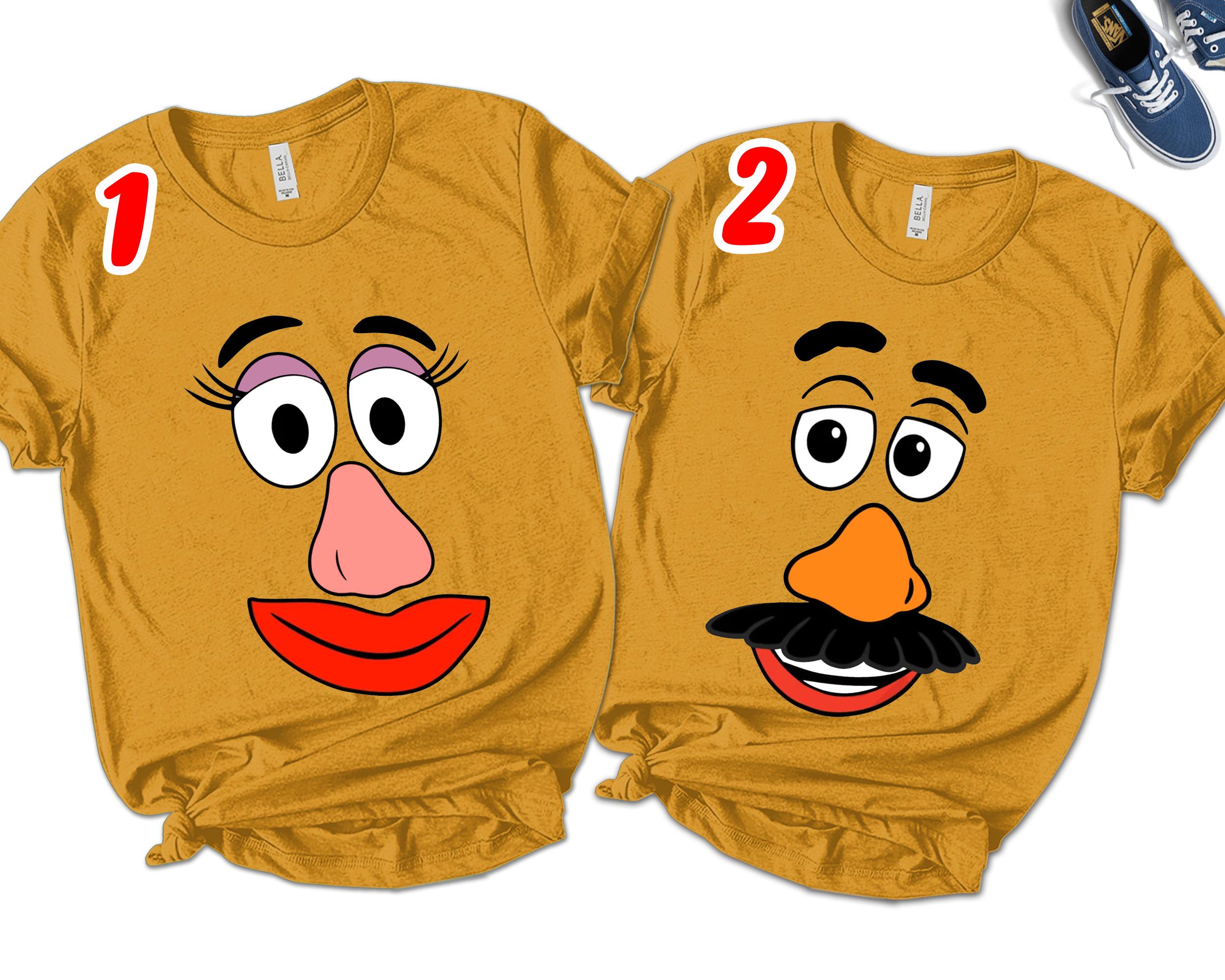 Mr Potato And Mrs Potato Head Tee, Cute Thanksgiving Tee Custom Couple Tee, Fall Family Matching Shirt, Funny Thanksgiving Tee