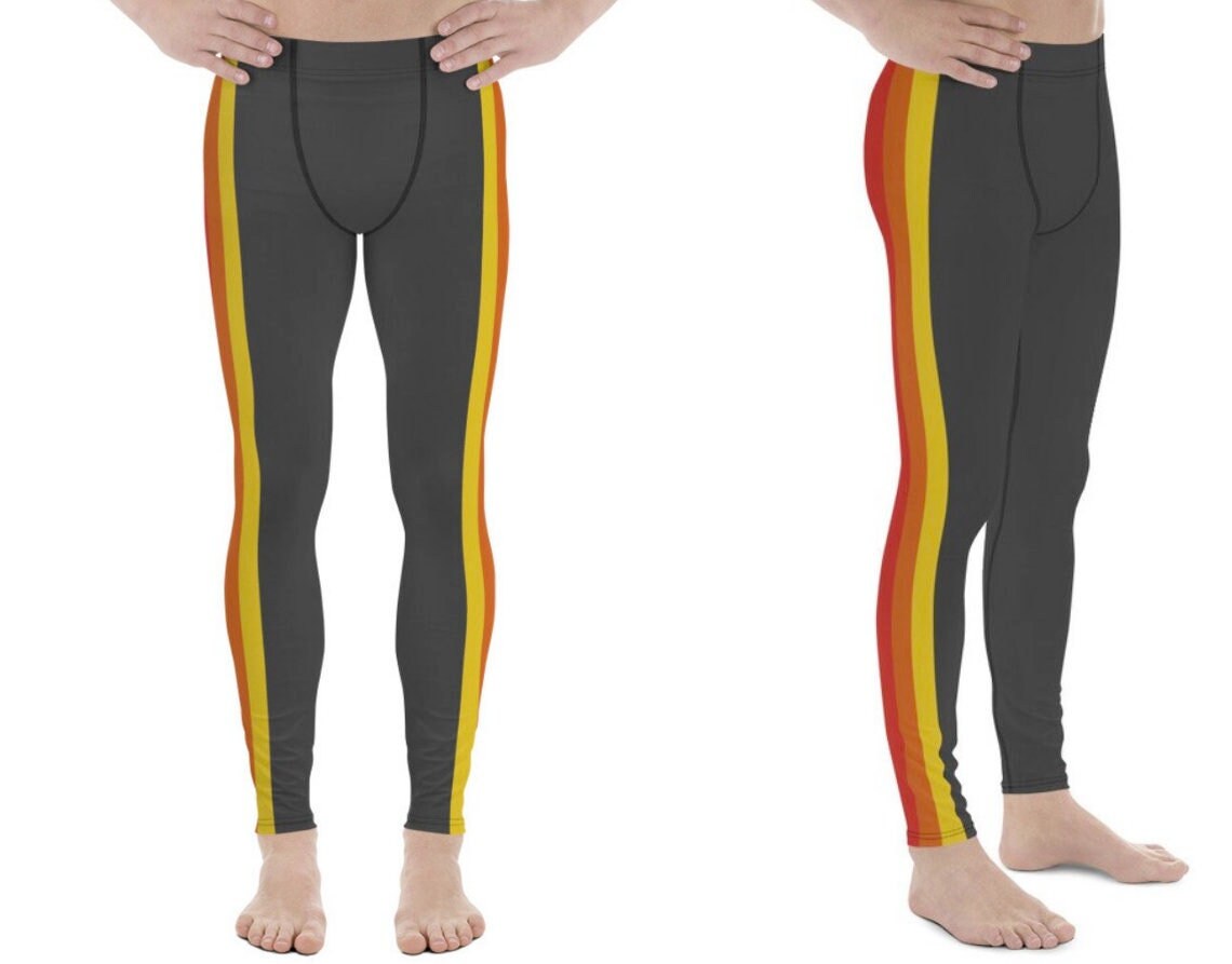 T-120 Faded Black Retro VHS Tape Men's Leggings