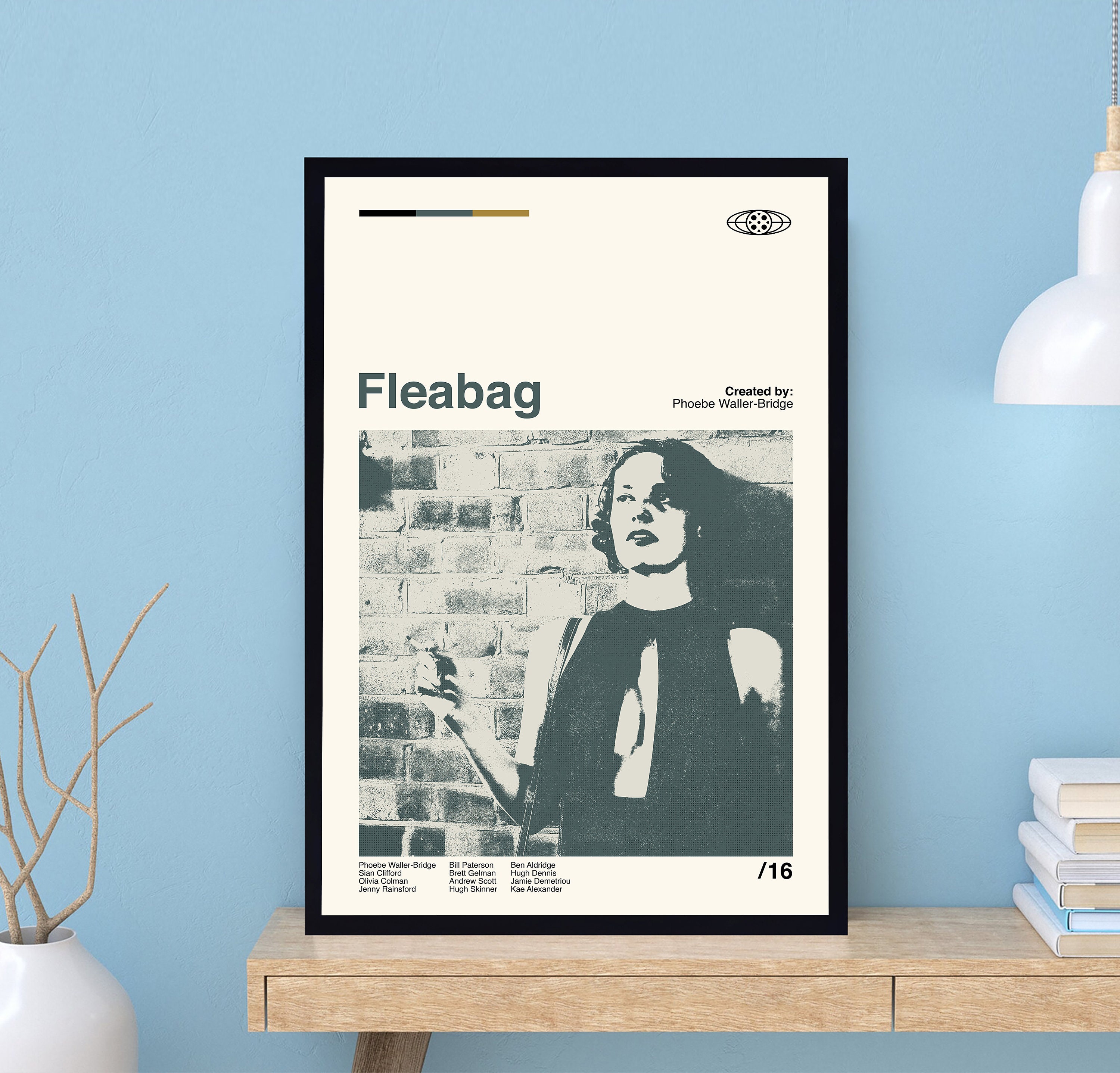 Fleabag Poster, Phoebe Waller-Bridge, Retro Movie Poster, Abstract Poster, Retro Poster, Minimalist Art, Custom Poster, Gifts For Him