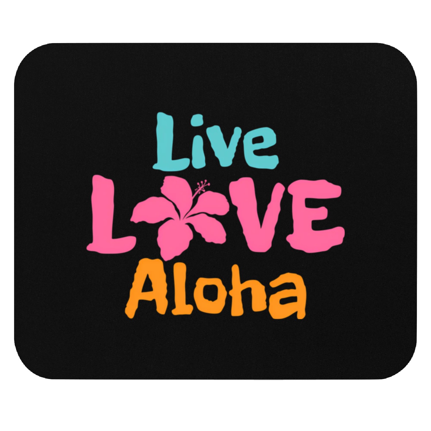 Hawaii Aloha Hibiscus Flower Hawaiian Surf Surfer Mouse Pads