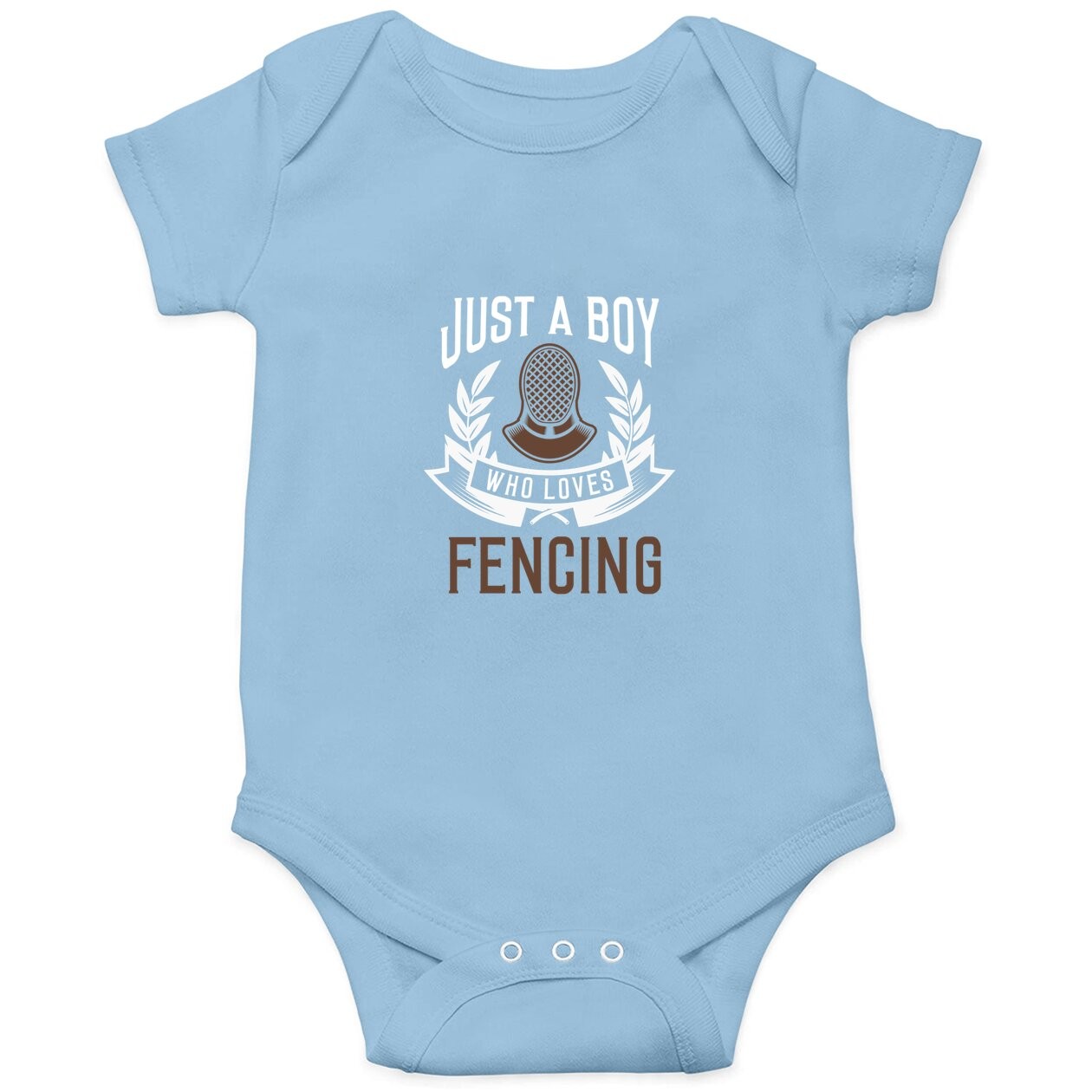 Fencing Baby Bodysuit Boy I Love Fencing Quote Fencer Baby Bodysuit