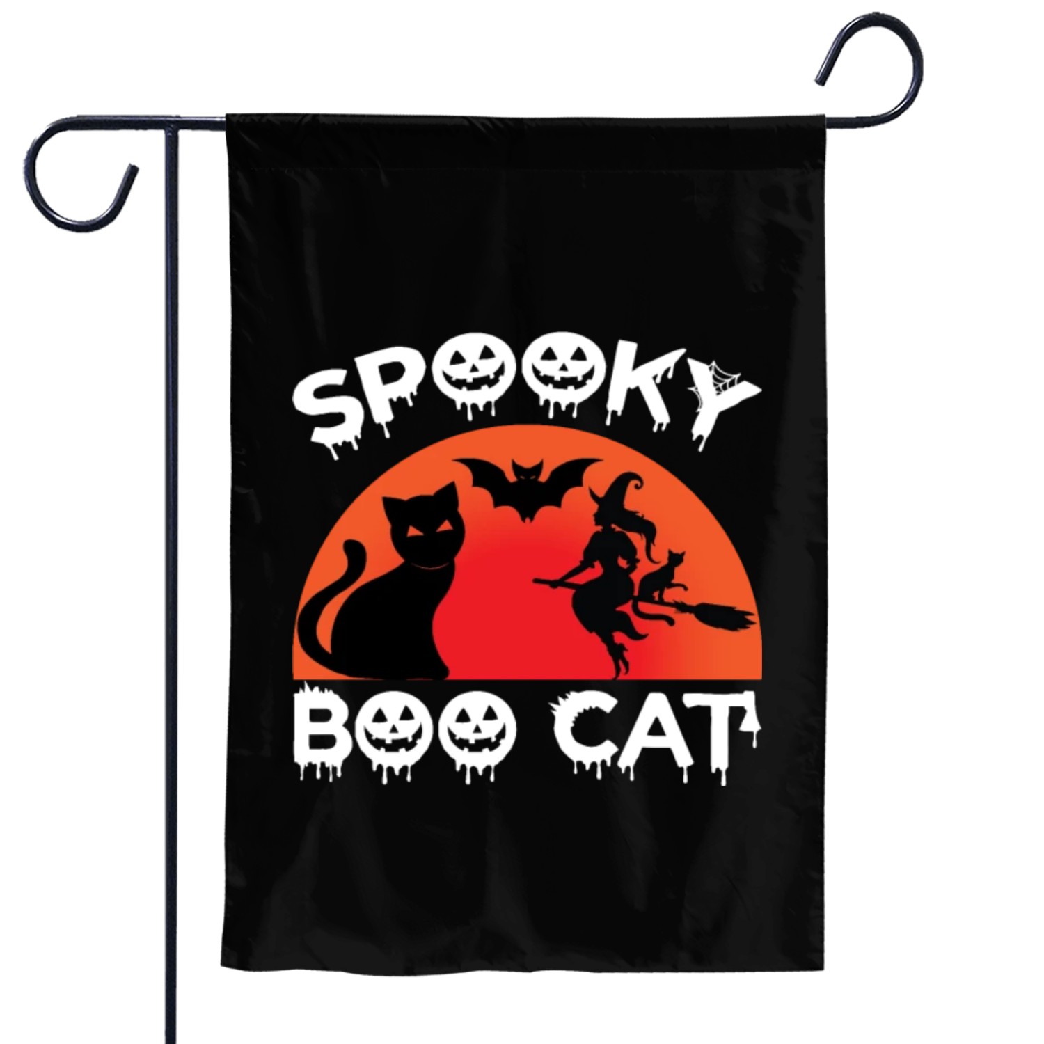Spooky Boo Cat Garden Flags