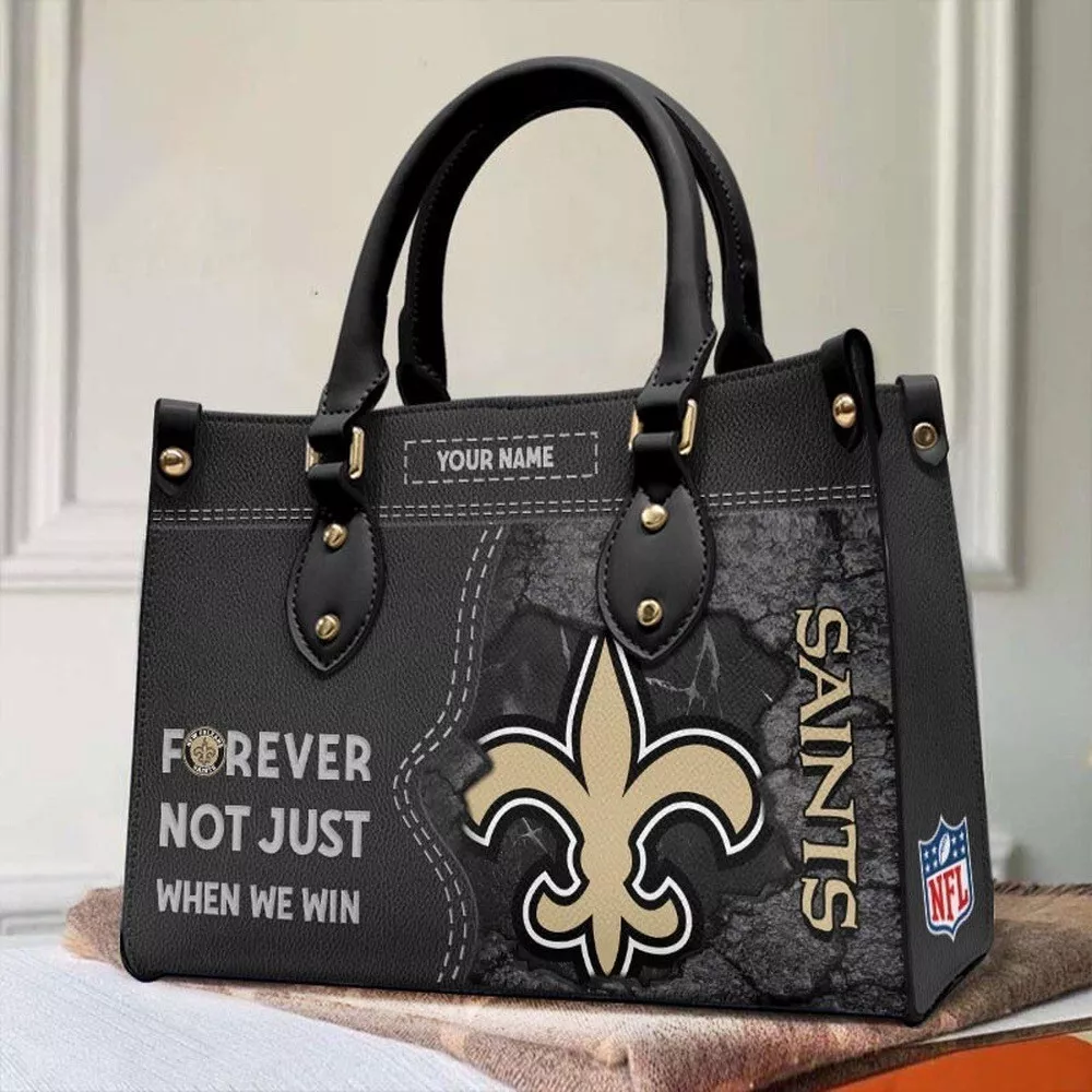 Personalized New Orleans Football Team Saintss Leather Handbag Gift