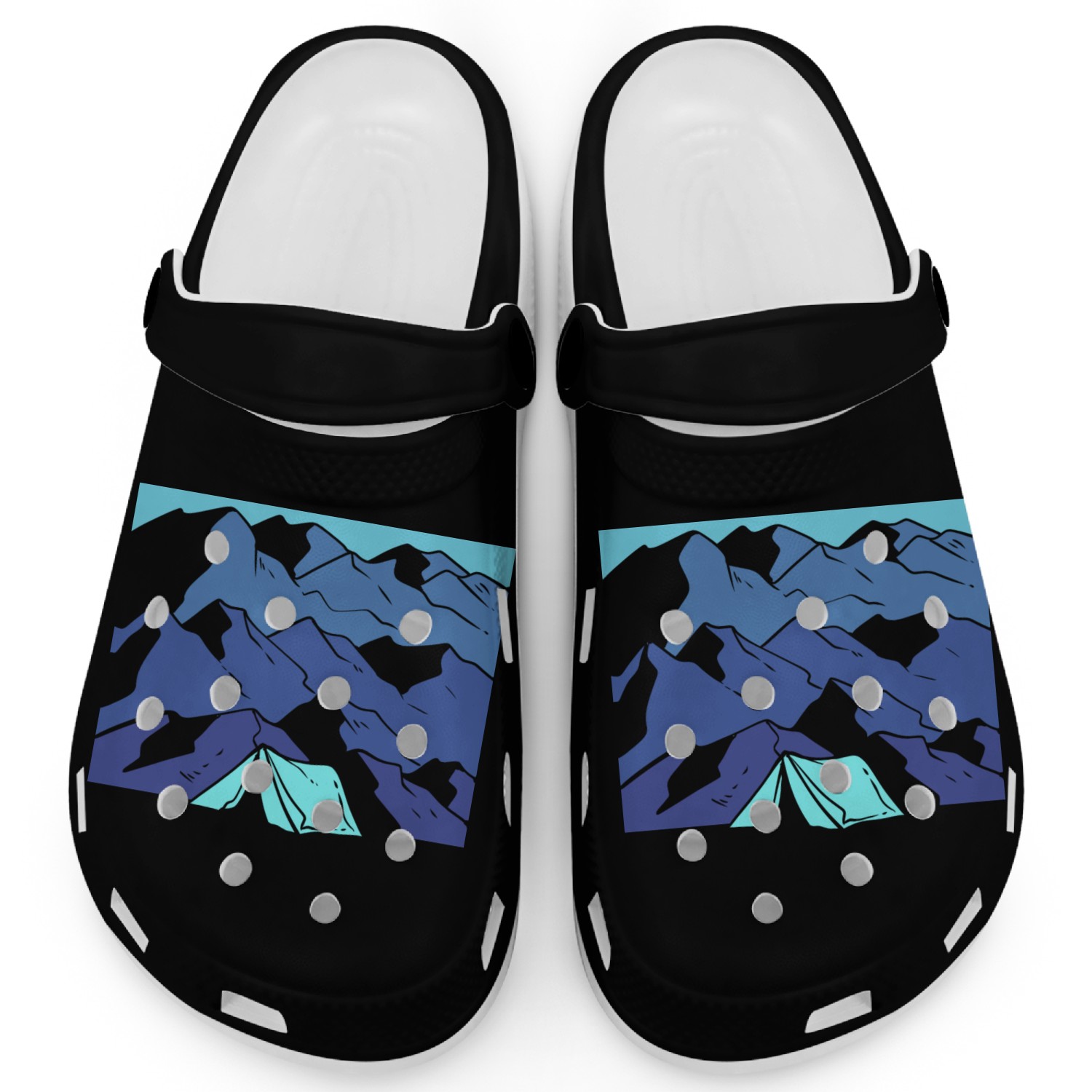 Mountain Landscape Hiker and Nature Lover Gift Clogs