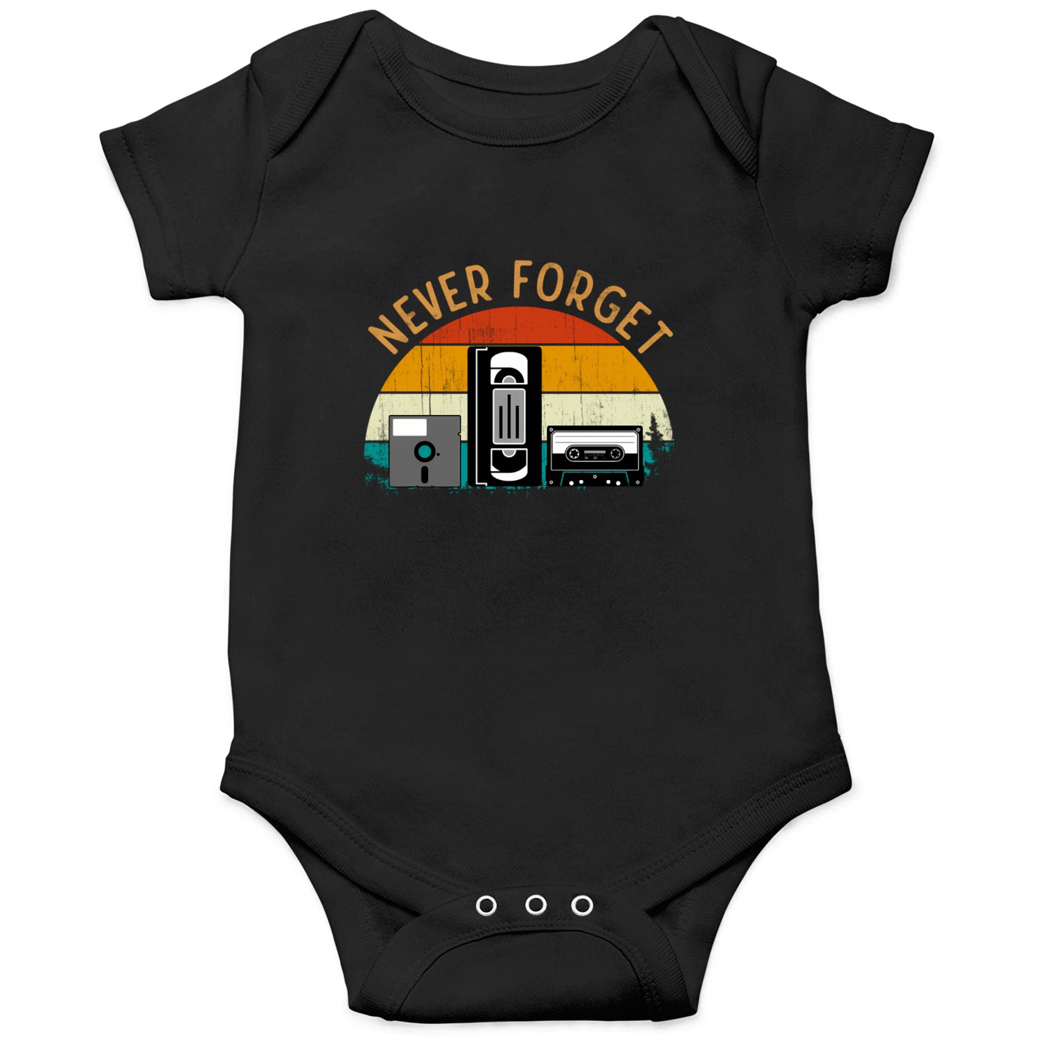Style Videocassette Audio Cassette Diskette Onesies