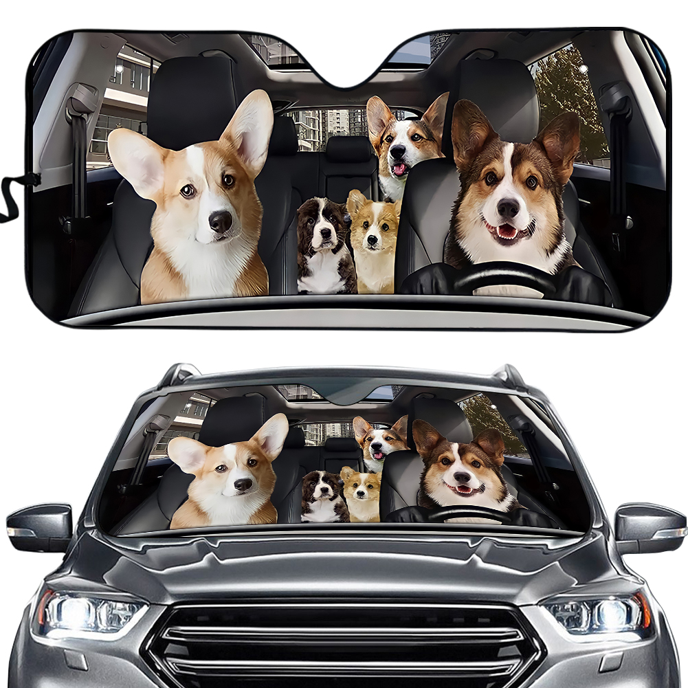 Welsh Corgi Car Sun Shade, Corgi Lovers Gifts