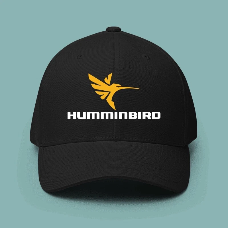 Humminbird Fishing Logo Baseball Cap Adjustable Black
