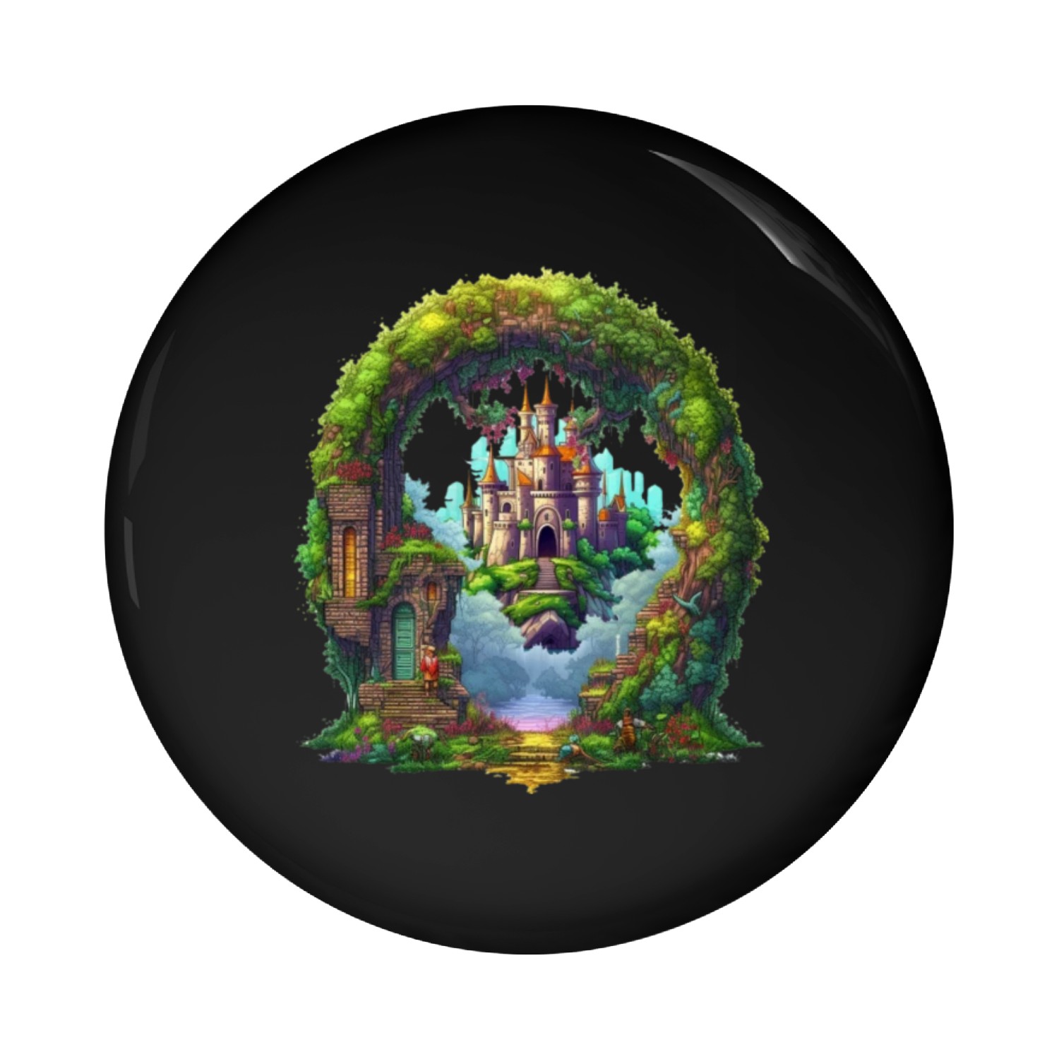 The Castle Portal Pin Buttons