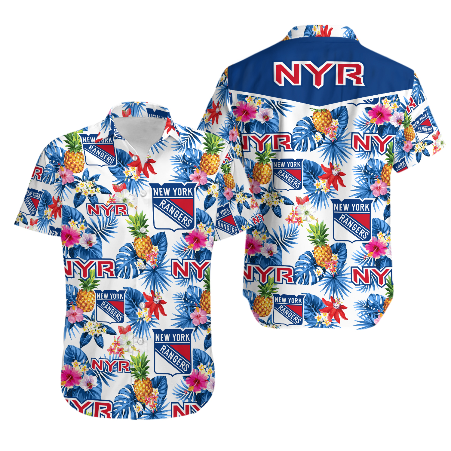 New Baseball York Team Rangers Hawaiian Shirt