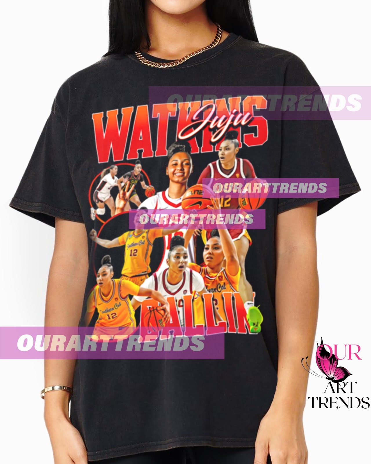 JuJu Watkins T-shirt Basketball Player MVP Slam