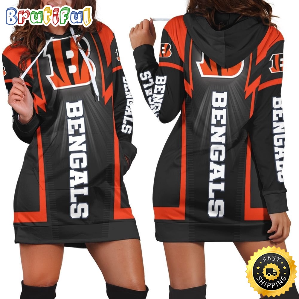 Cincinnati Bengals Hoodie Dress Print 3D Hoodie Women For Fans