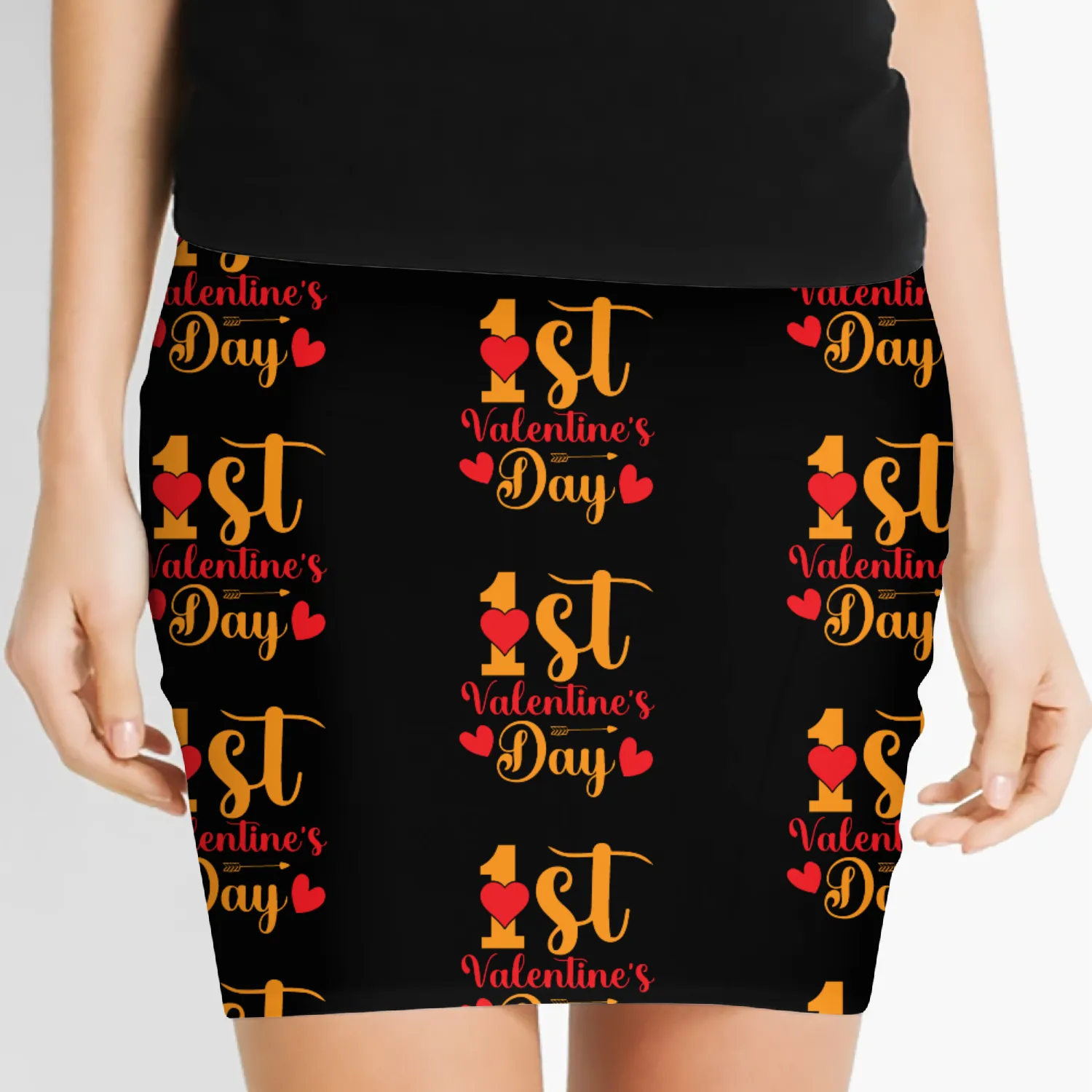 My first Valentine's Day, our 1st Valentines Day Women's Mini Skirts