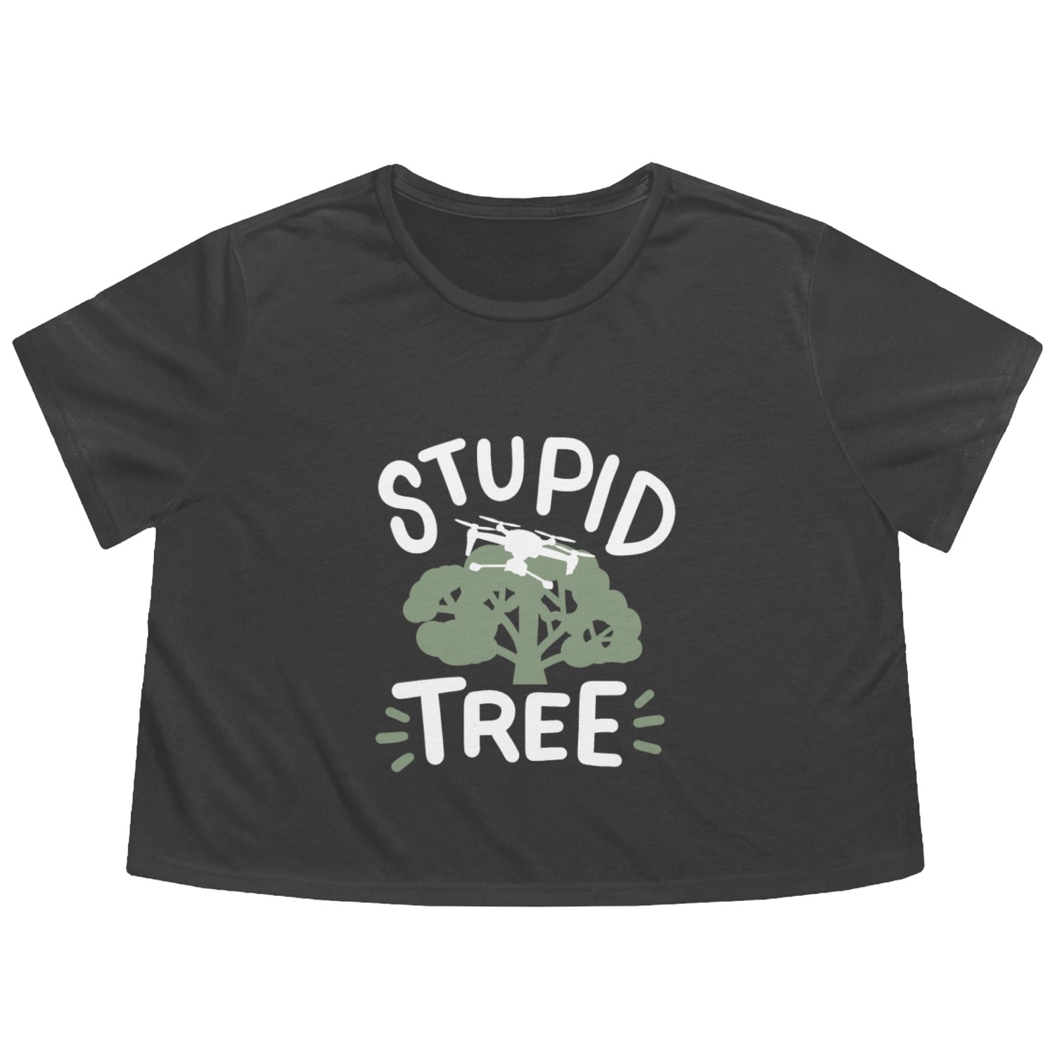 Drone Pilot RC Quadcopter Flowy Cropped Tees