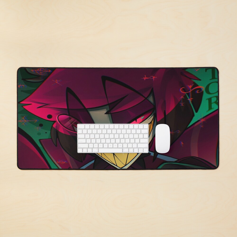 Alastor Hazbin Hotel Desk Mat, Hazbin Hotel Decor