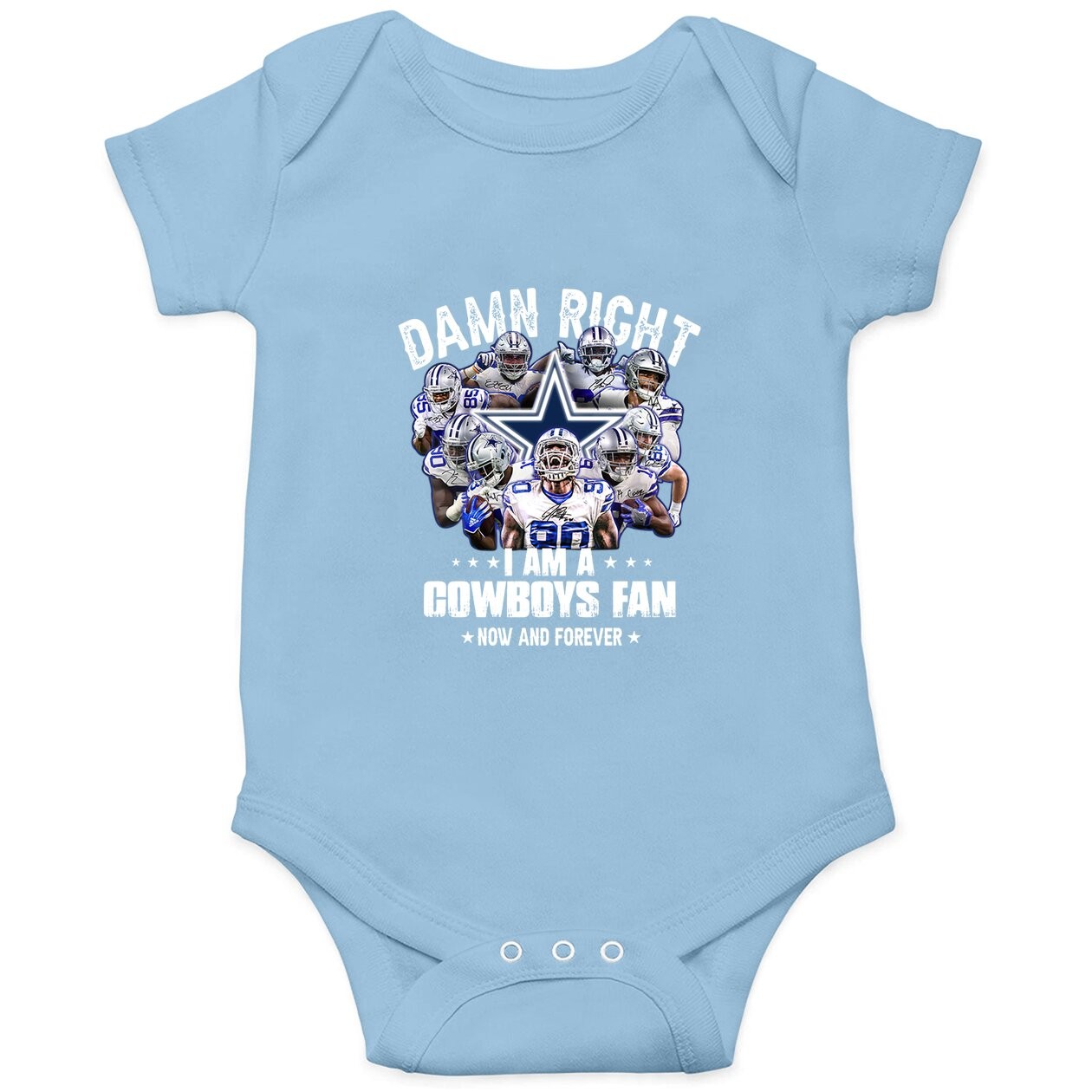 I'm A Cowboys Fan Baby Bodysuit