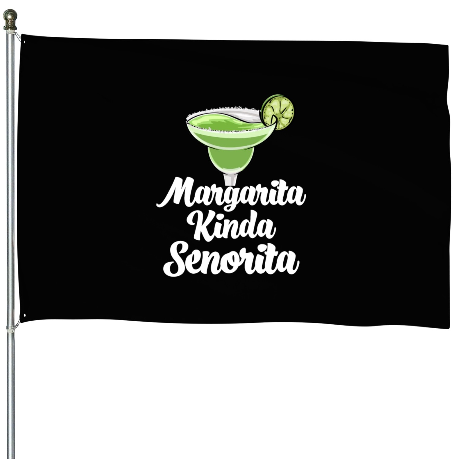 Margarita Kinda Senorita House Flags