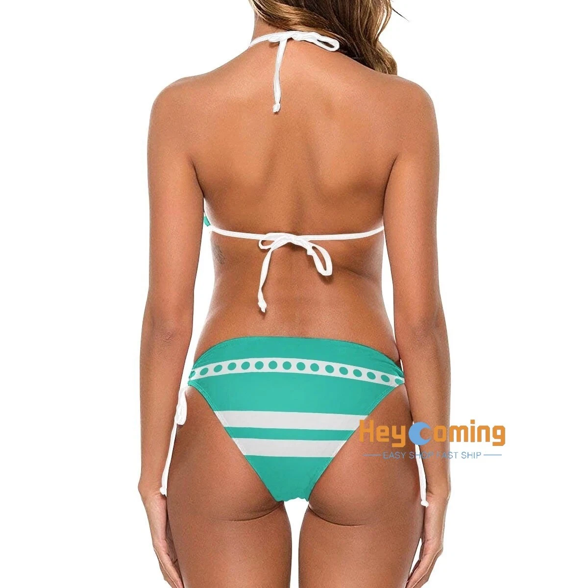 Anime Nami One Piece Cosplay Swimsuit Women Girl Bikini Swimwear
