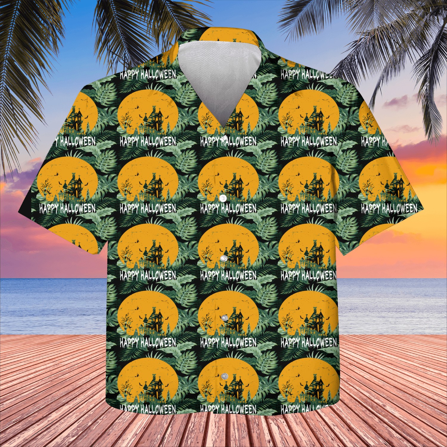 happy haloween Kids Hawaiians