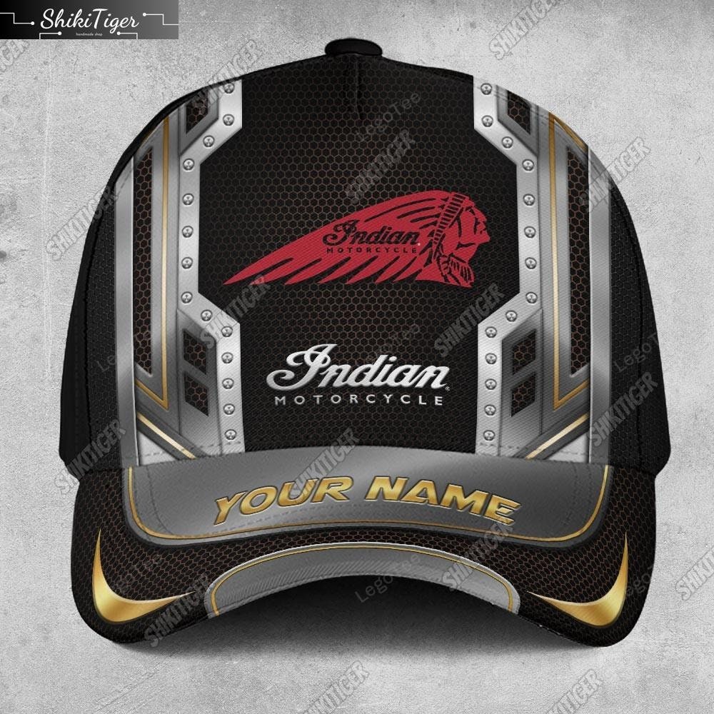Personalized Indian Cap, Motorcycle Racing Classic Cap, Indian Car Classic Hats, Motorcycle Racer Baseball Cap For Men