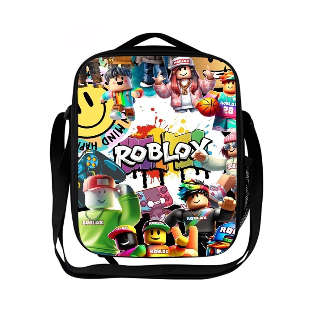 Roblox Kids Lunch Bag, School Picnic Bag