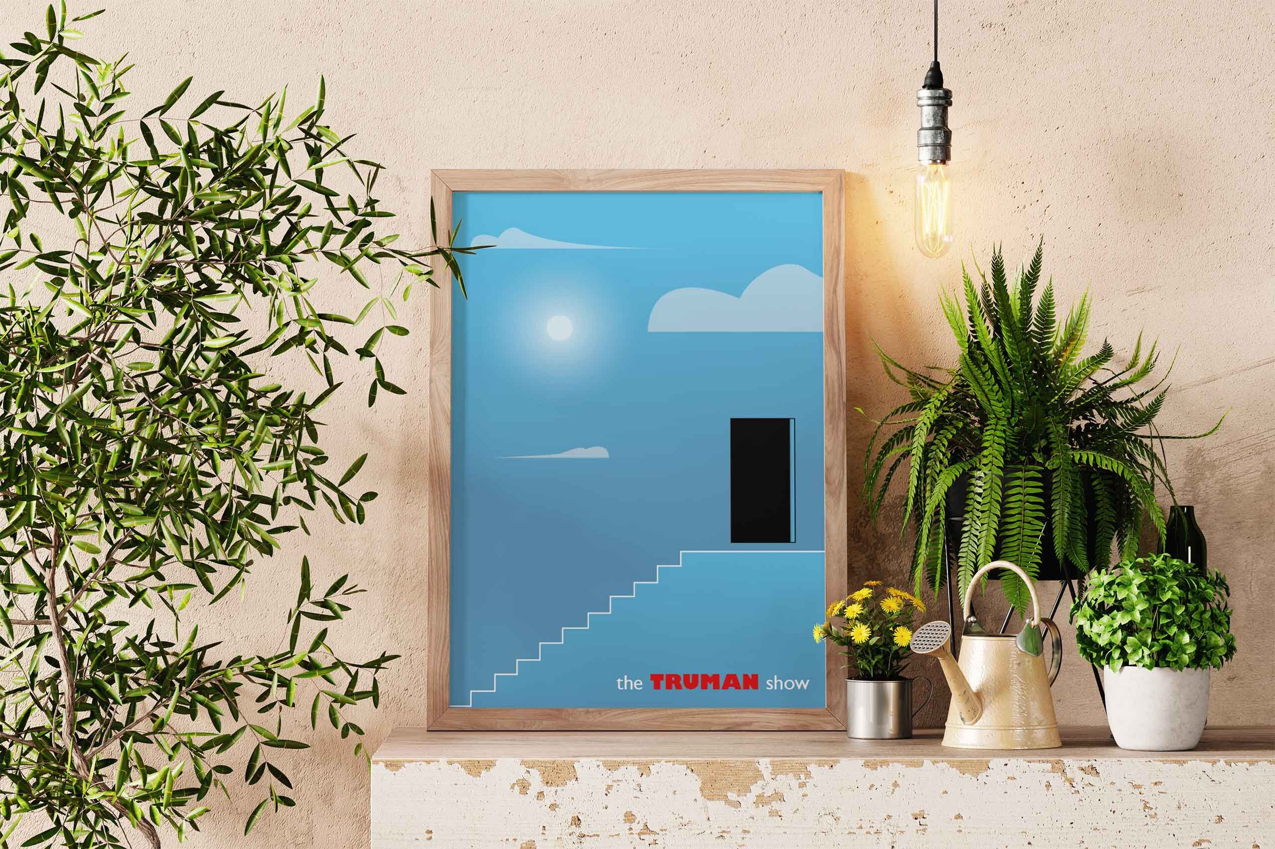 The Truman Show poster | Jim Carrey | Movie Poster | Minimalist poster