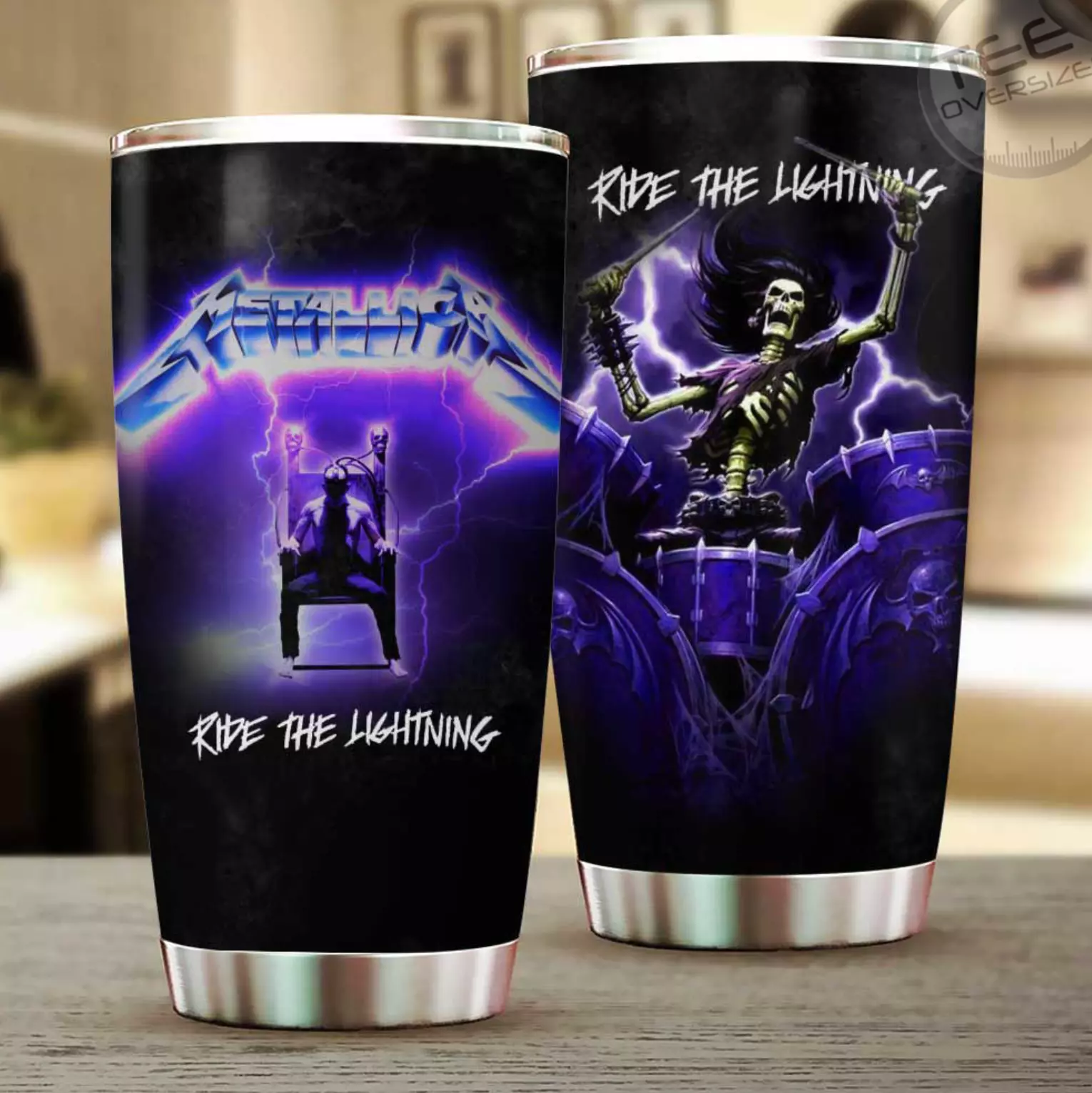Meta*Llica Band Ride The Lightning Tumbler 20Oz Cup, Gift For Fans