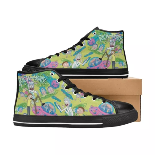 RIck And Rickandmorty Sneakers High Top Canvas Shoes