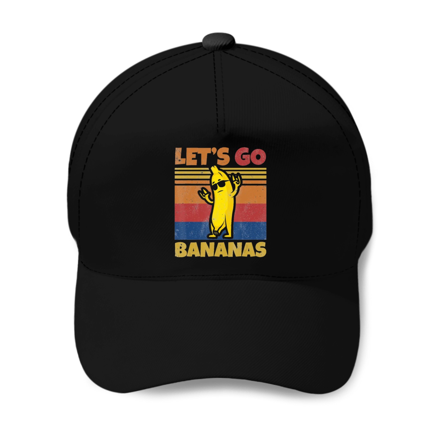 Retro Banana Let Us Go Banana Rocker Bananas Tank Baseball Caps