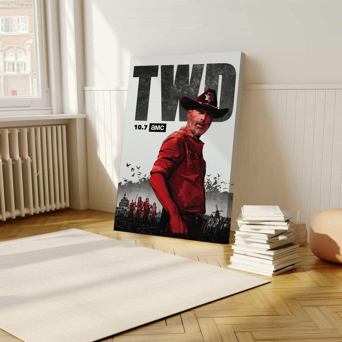 The Walking D Movie Poster, Wrapped Poster, Wall Art, Room Decoration, Retro Aesthetics,Birthday Present