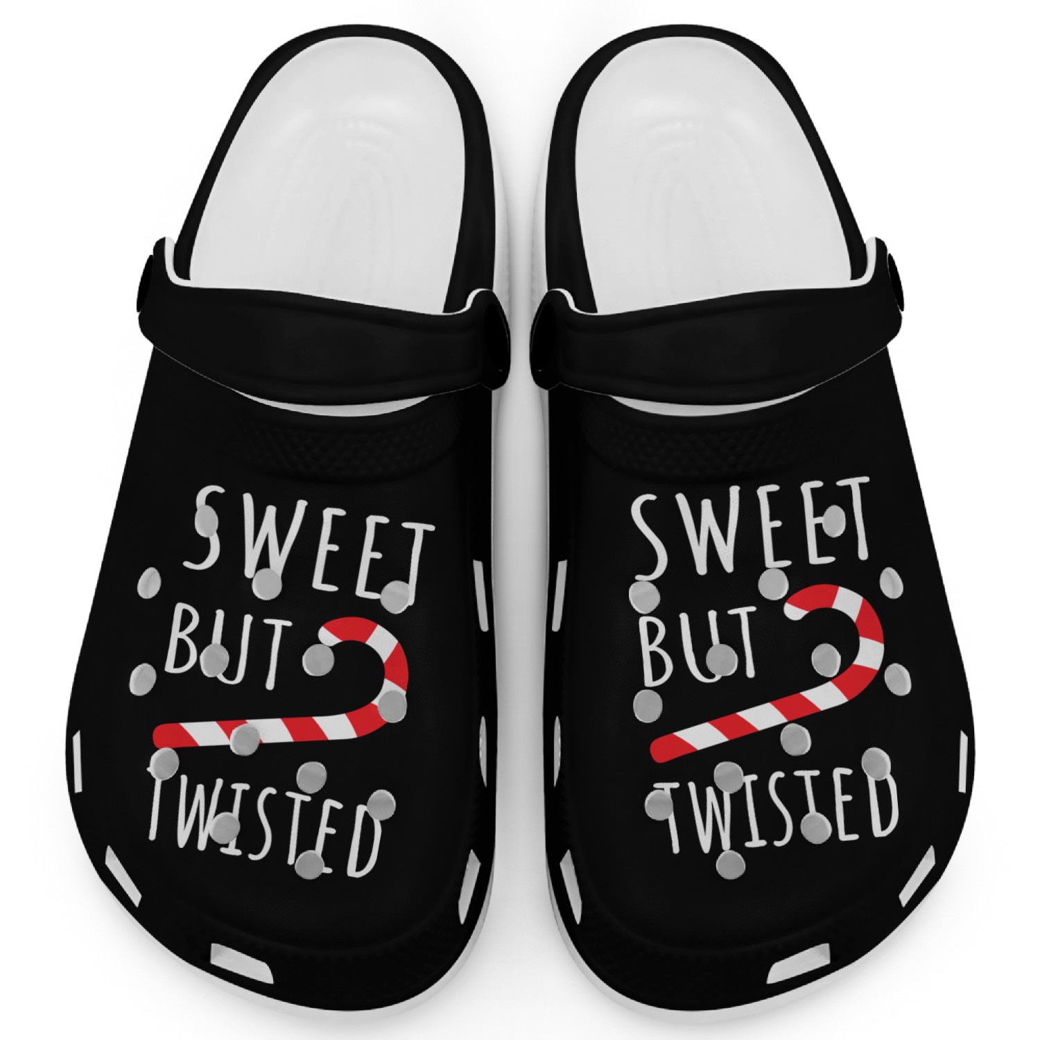 Sweet But Twisted Candy Cane II Clogs