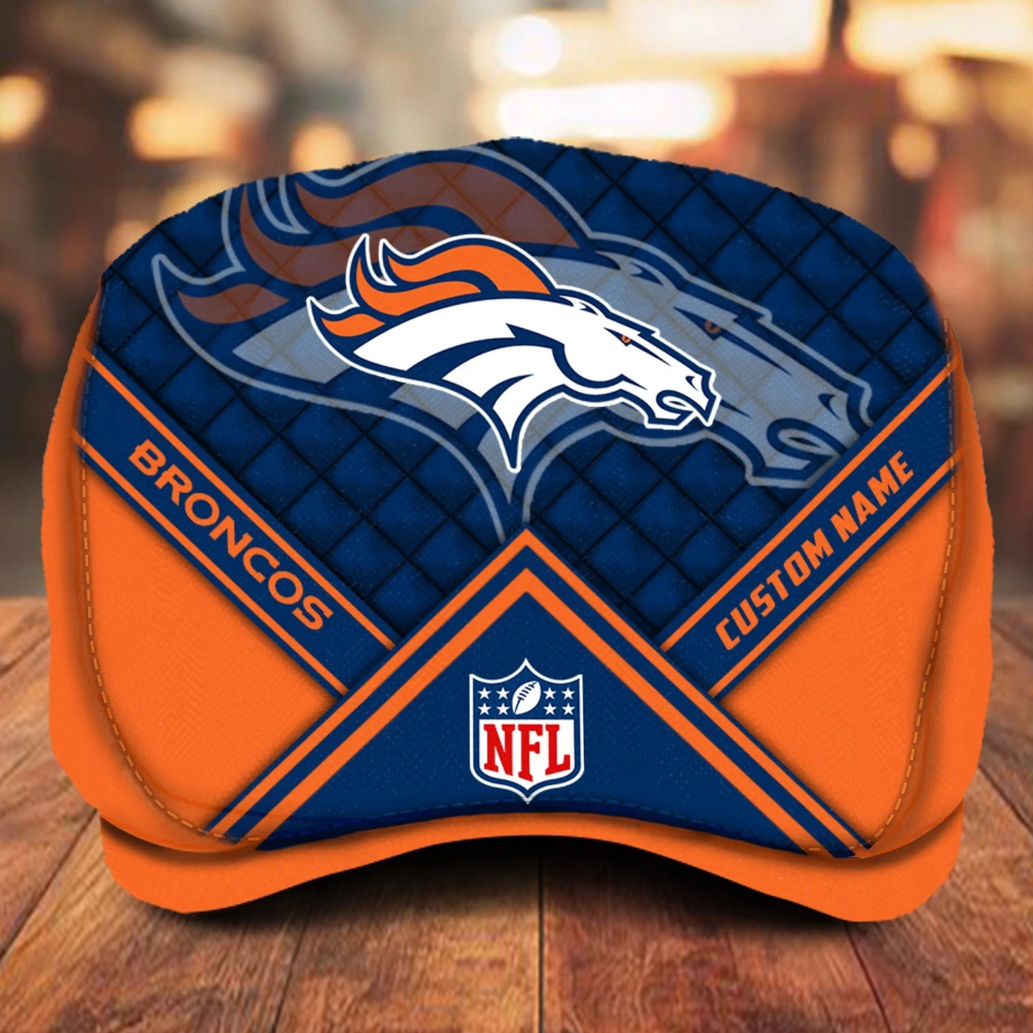 Denver Team Broncos Jeff Cap football Jeff Cap Newsboy Cap Driving Cap Flat Cap