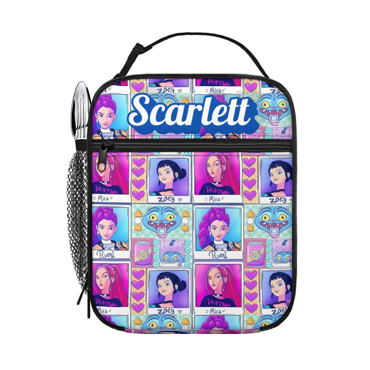 Kpop Demon Hunter Lunch Bag | Huntrix Merch Lunch Tote | Gift for Kpop Lovers