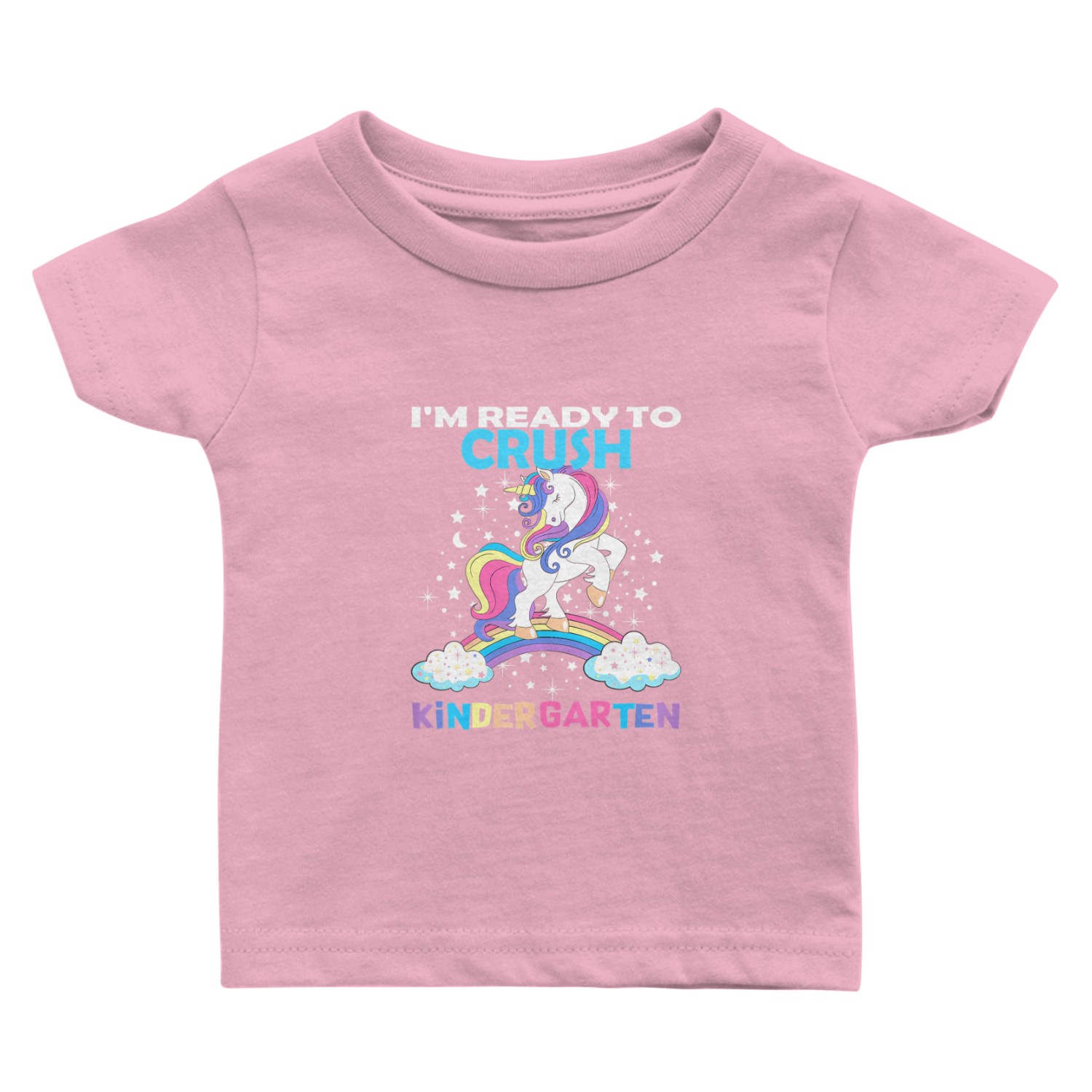 Unicorn Ready Crush Kindergarten Here I Come Back Baby T Shirts