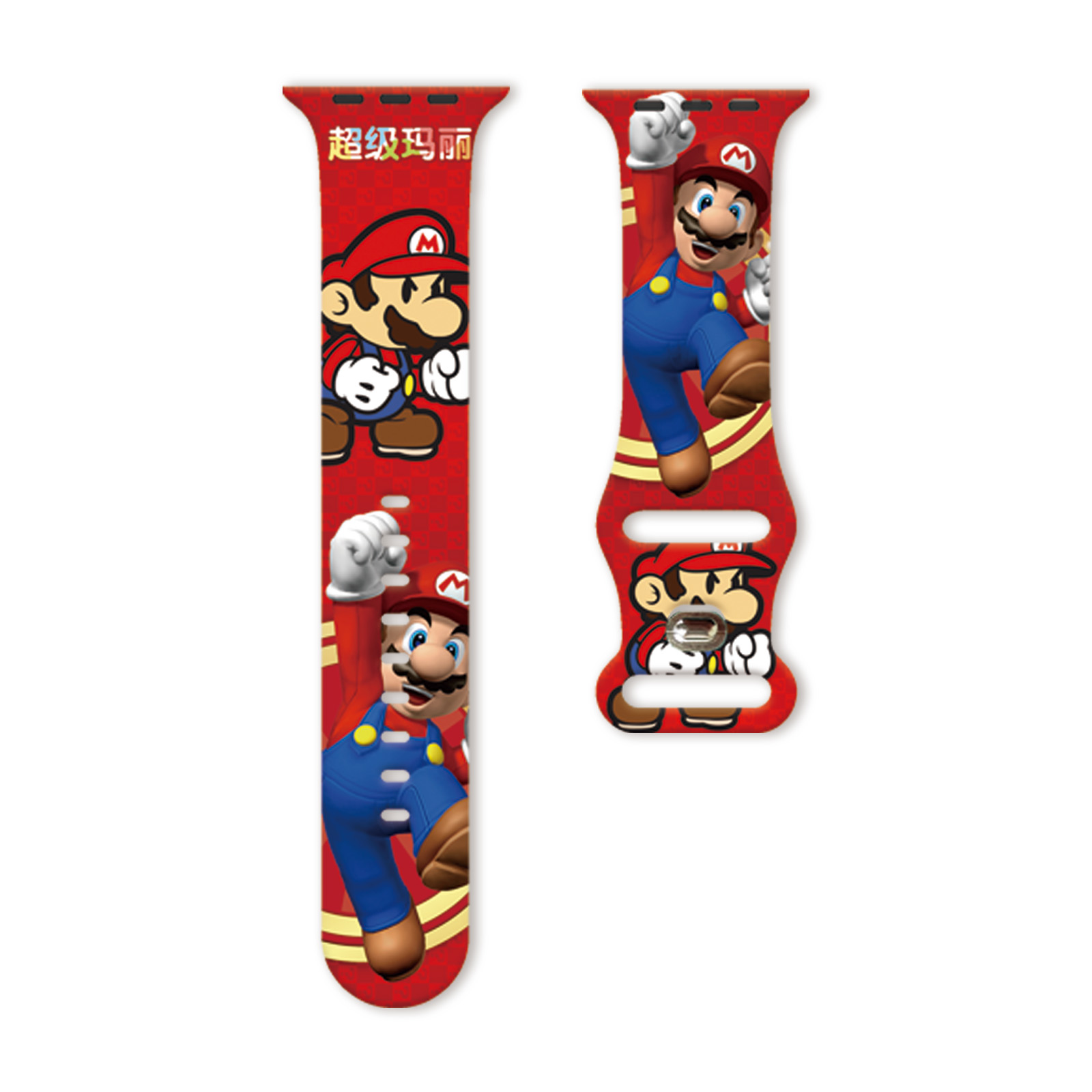 Mario Series Pattern Print Strap for Apple Watch