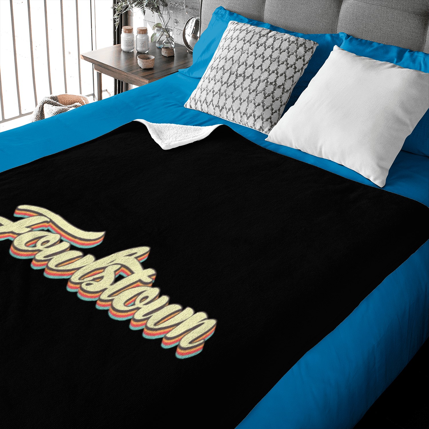 Fowlstown Baseball Font Baby Blankets