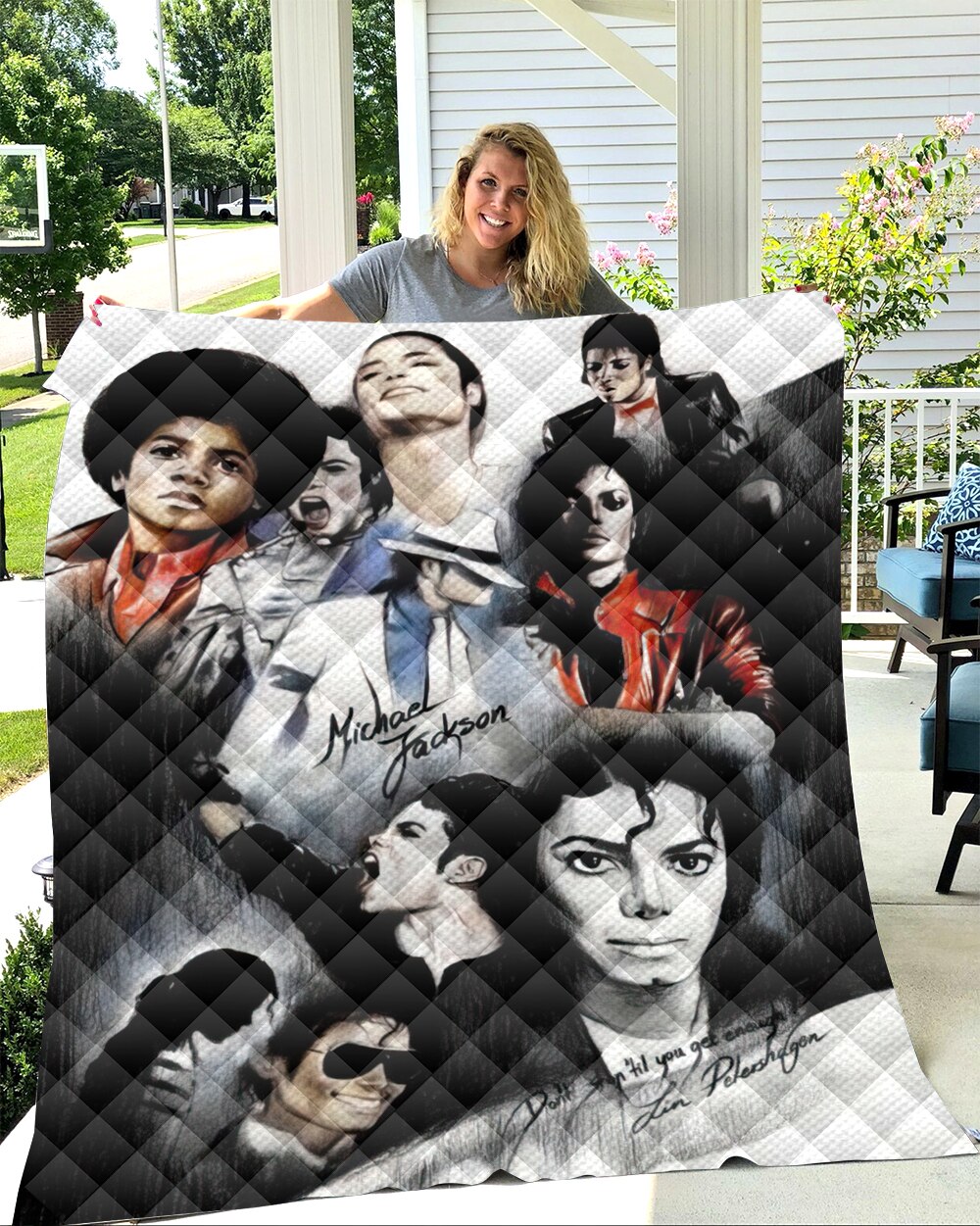 Michael Jackson King Of Pop Quilt Blanket