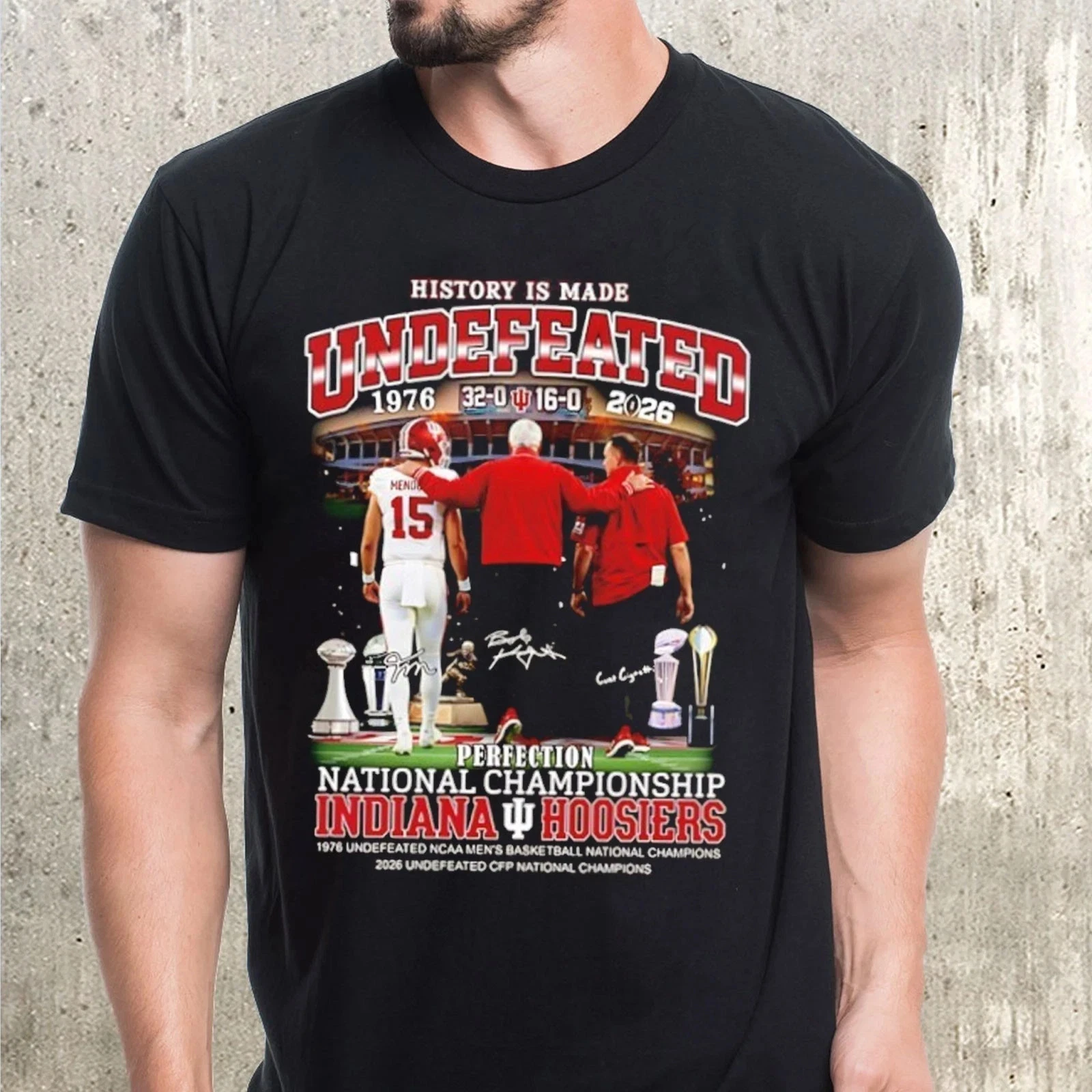 History is made undefeated and perfection National Champions Indiiaana T-Shirt