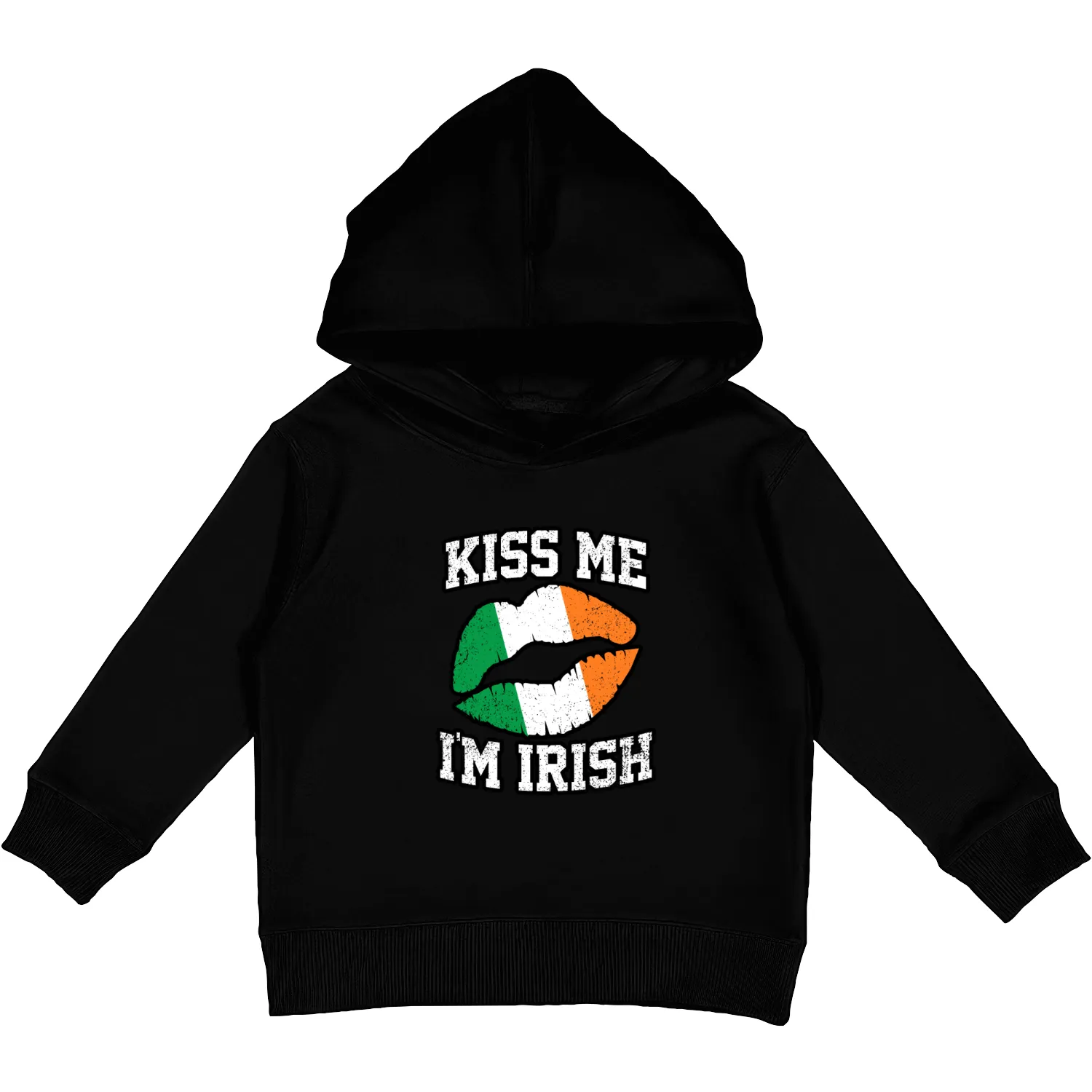 KISS ME IM IRISH ST PATRICKS DAY Kids Pullover Hoodies