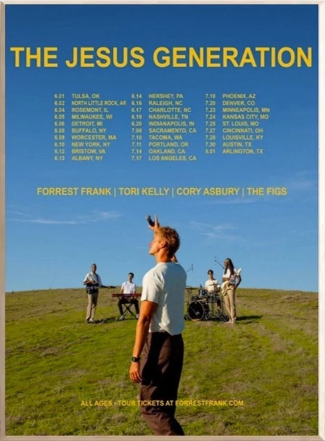 Forrest Frank The Jesus Generation Tour 2026 poster