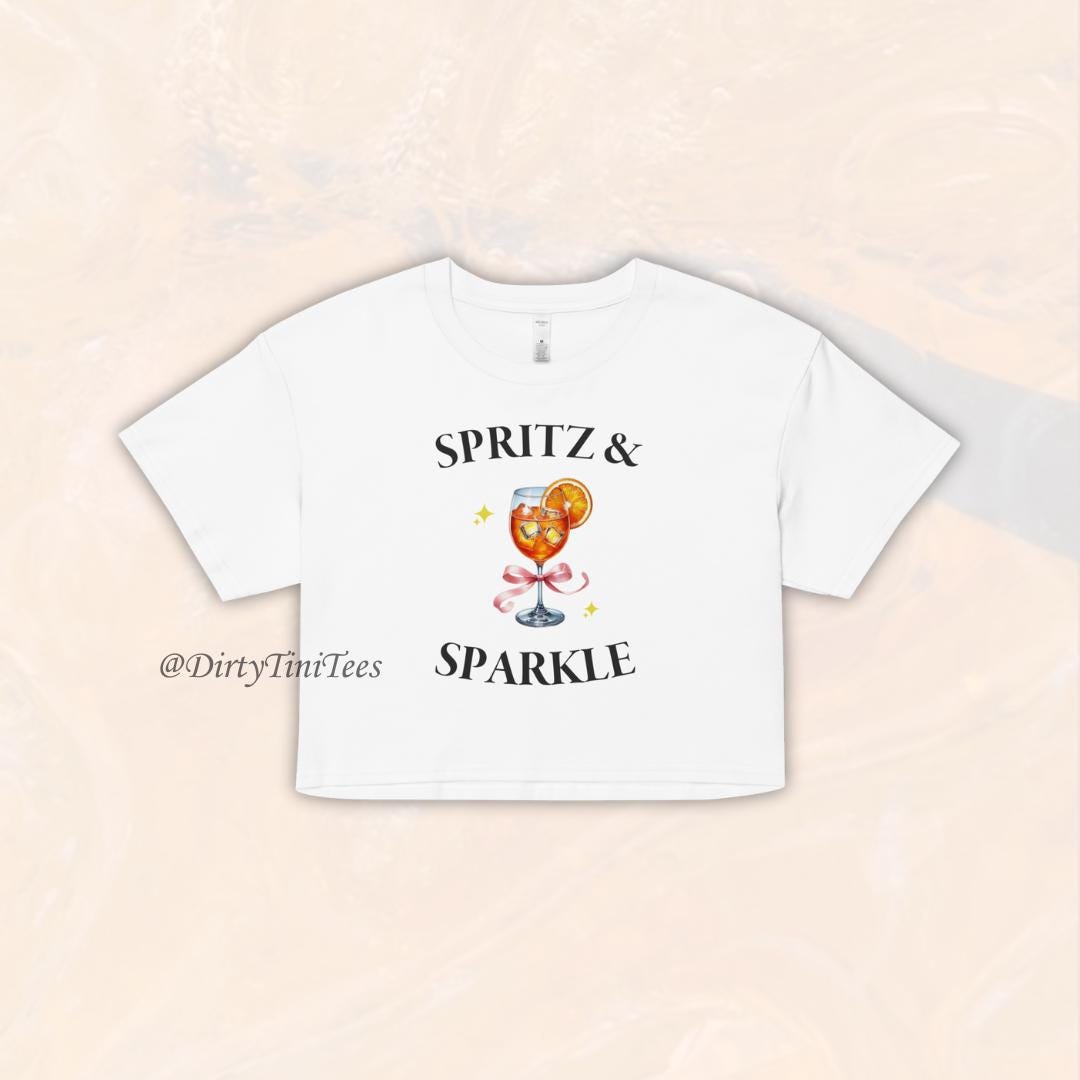 Spritz and Sparkle Bachelorette Party Crop Top