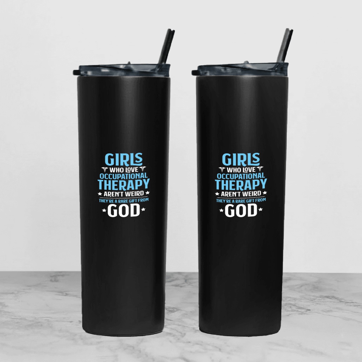 Occupational Therapist Occupational Therapy OT Tumbler With Lid And Straw