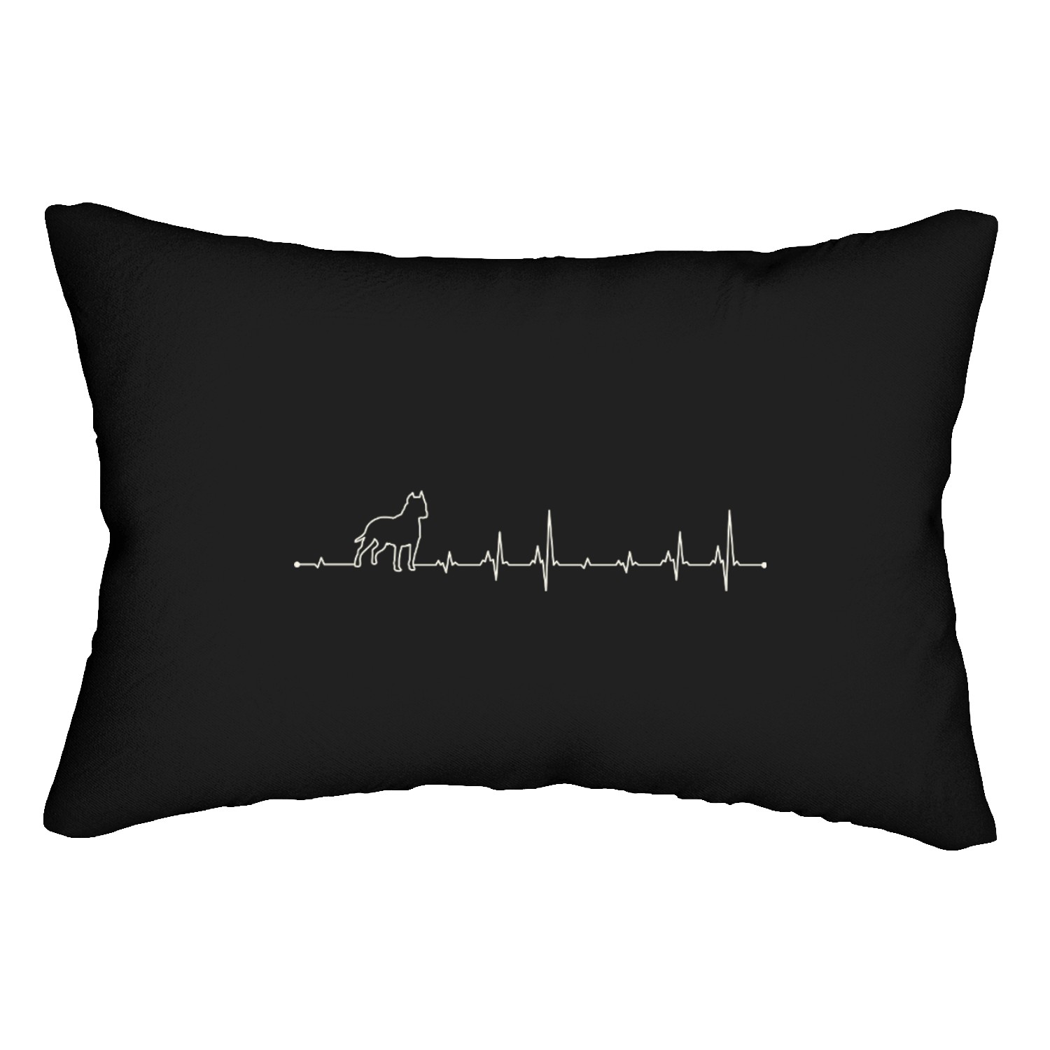 American Staffordshire Heartbeat Lumbar Pillows