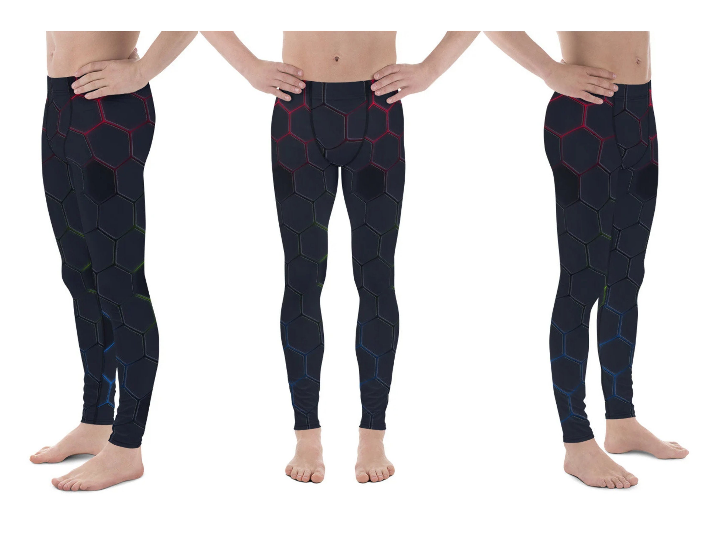 Dark Hex Fusion Men's Leggings