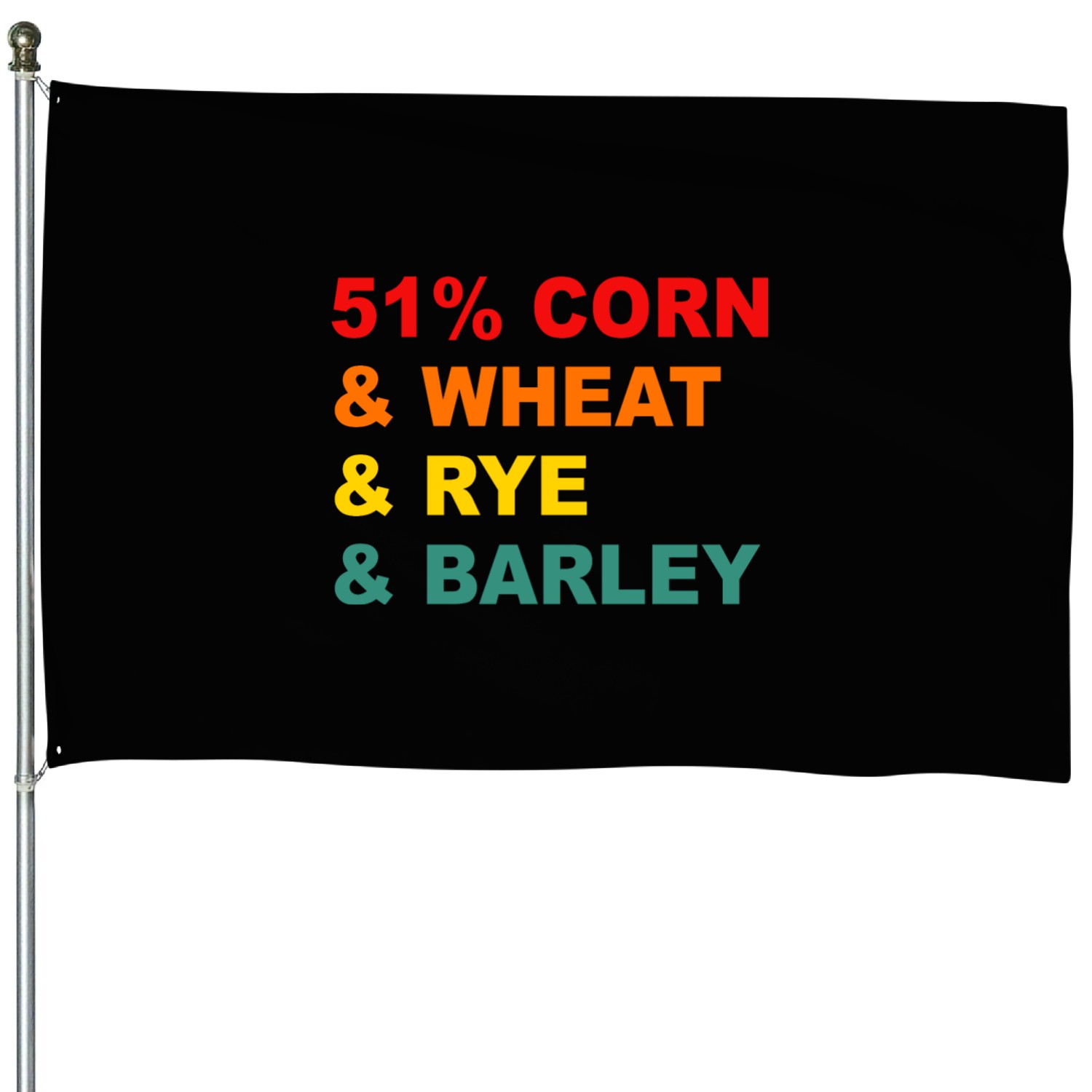 51% CORN & WHEAT & RYE & BARLEY House Flags