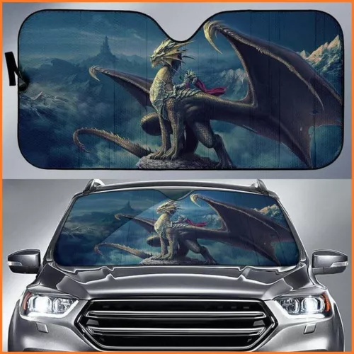Car Sunshade Eragon Warrior Auto Sun Shade Car Cooling Accessories